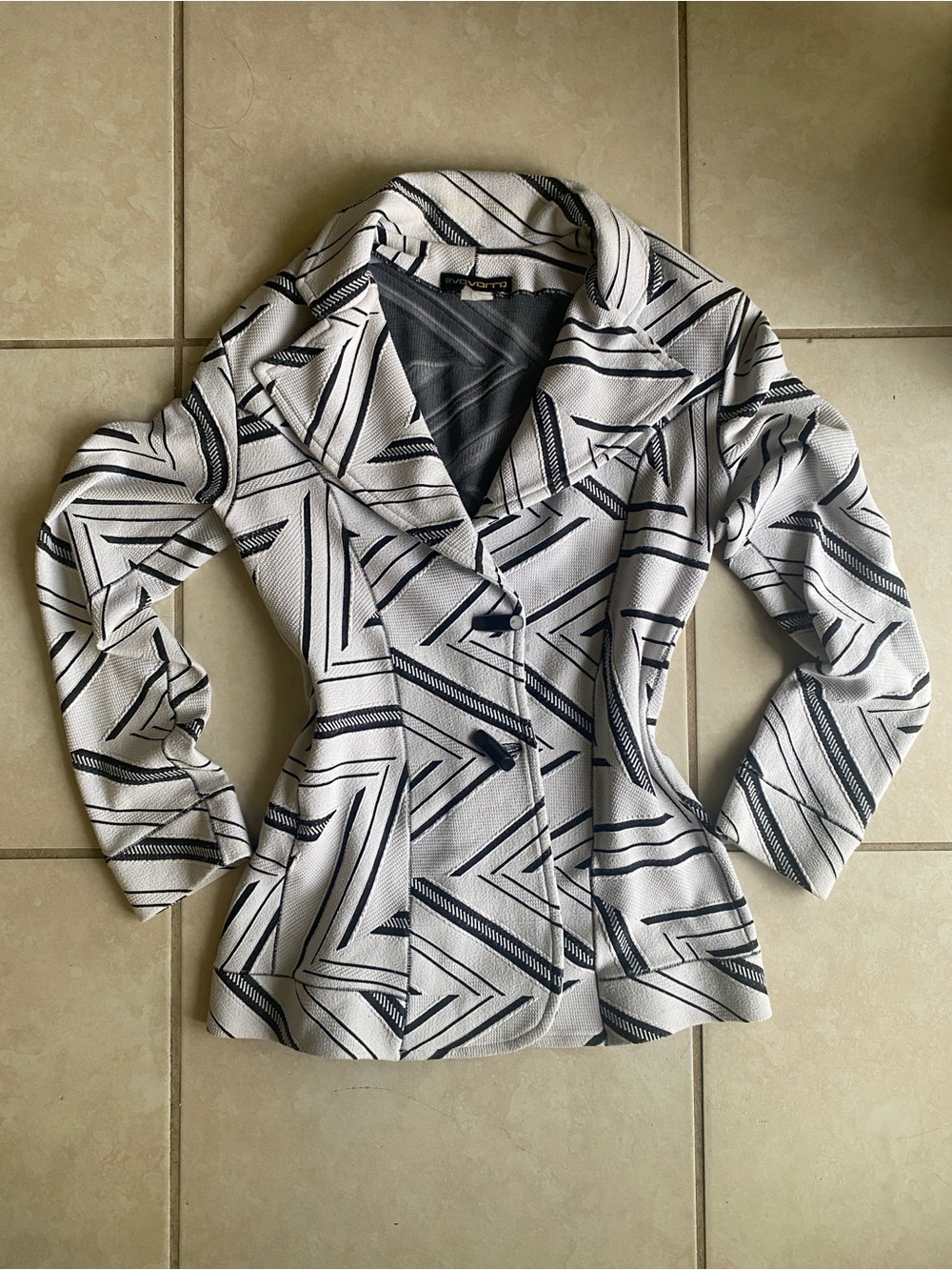 Y2K Geometric Blazer